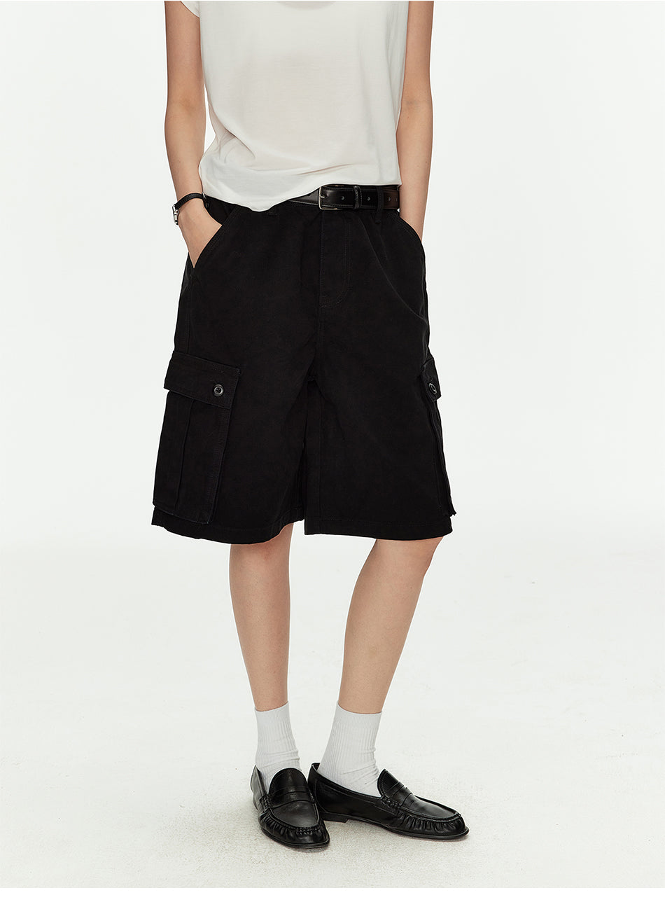 MADWITCH VINTAGE MULTI-POCKET CARGO SHORTS #CK3631D