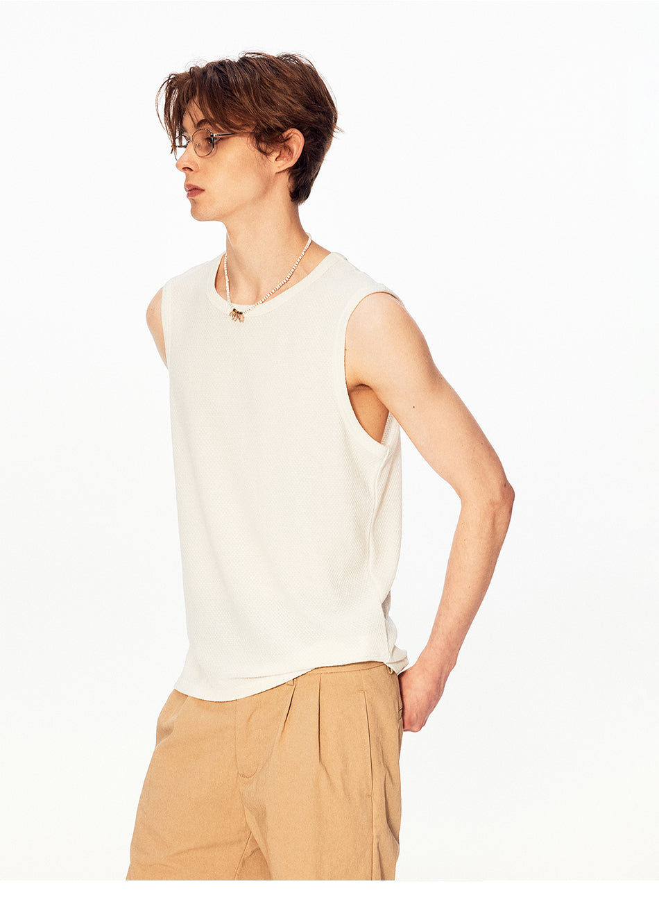 MADWITCH TEXTURED SLEEVELESS TOP #UTU067