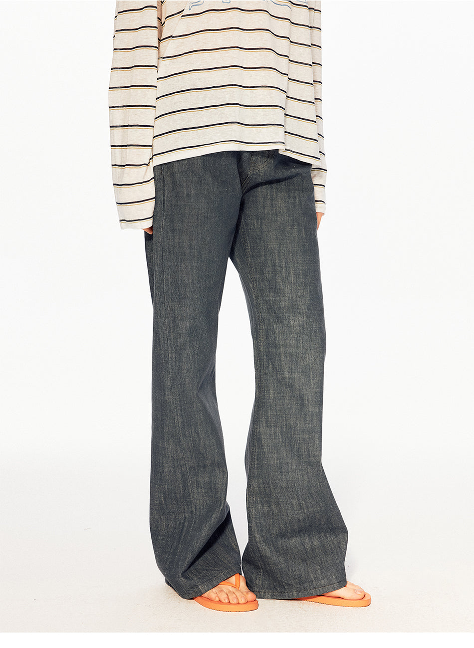MADWITCH EMBROIDERED FLARE JEANS #GPC9821