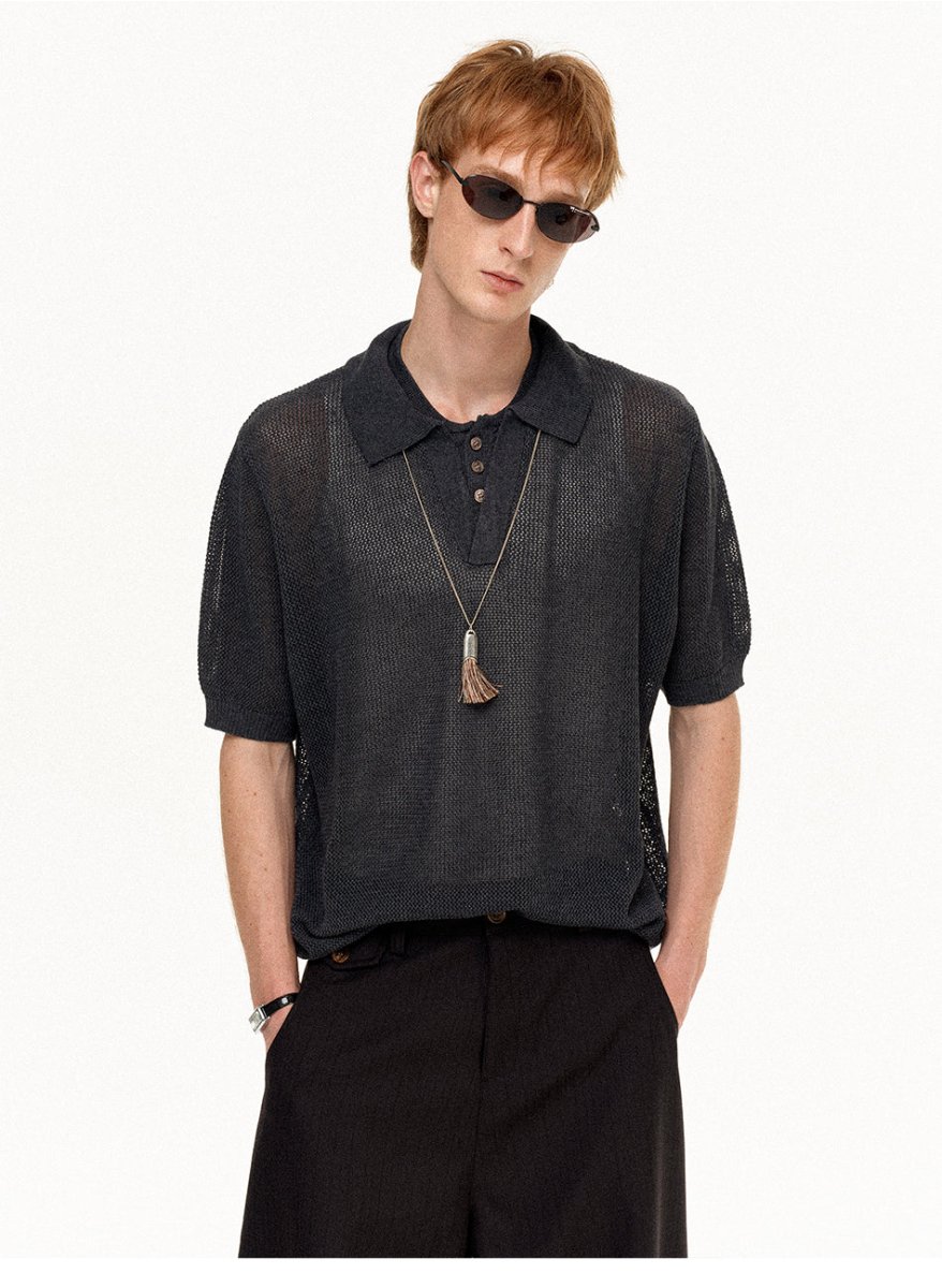 MADWITCH HERITAGE MESH POLO SHIRT AB1172 - MadWitch Store