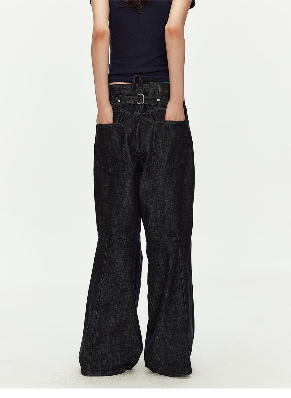 MADWITCH RAW SELVEDGE CURVED JEANS #GPC9813