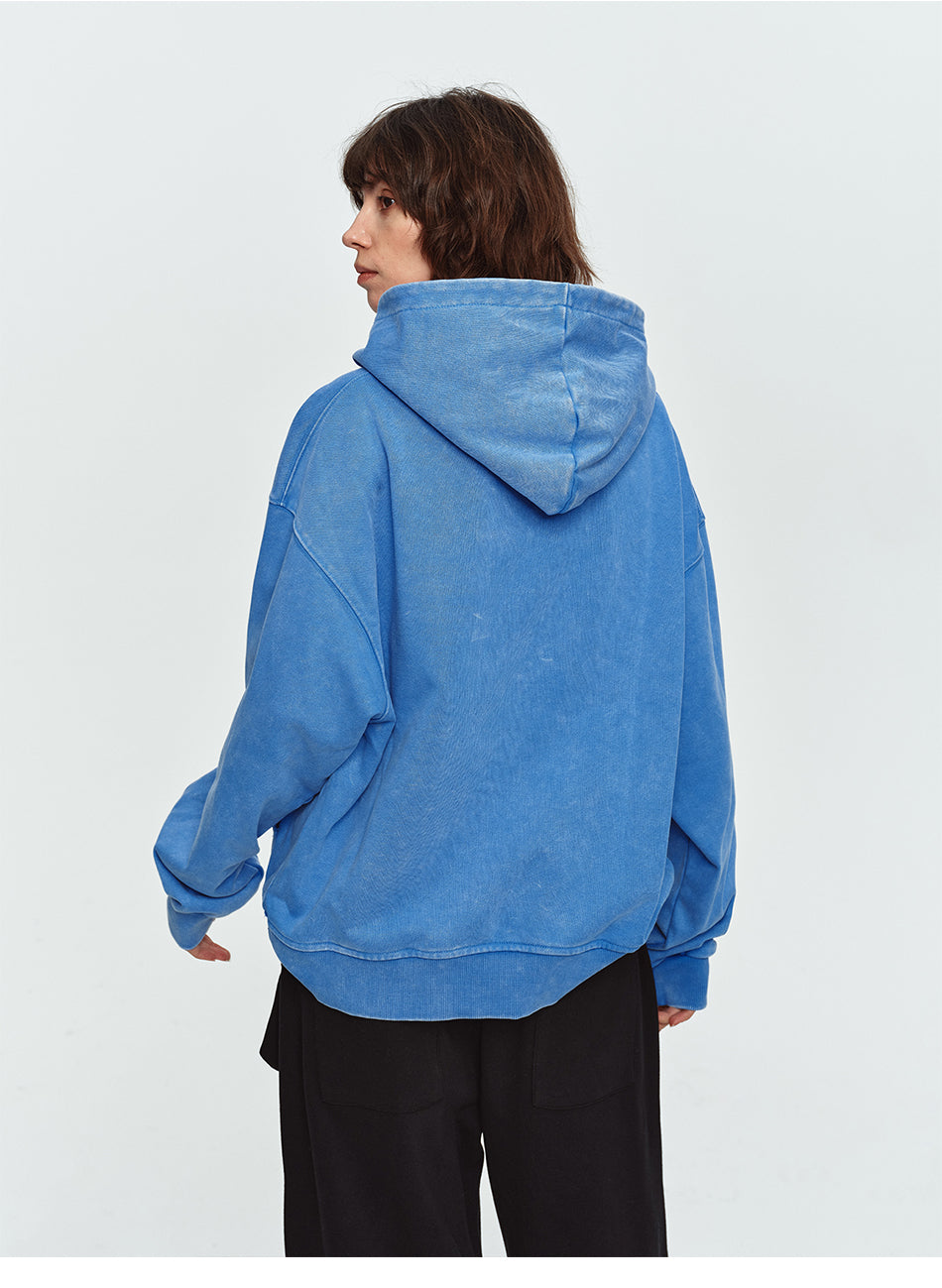 MADWITCH HEAVYWEIGHT WASHED NAPOLEON-BUTTON HOODIE #L2026604