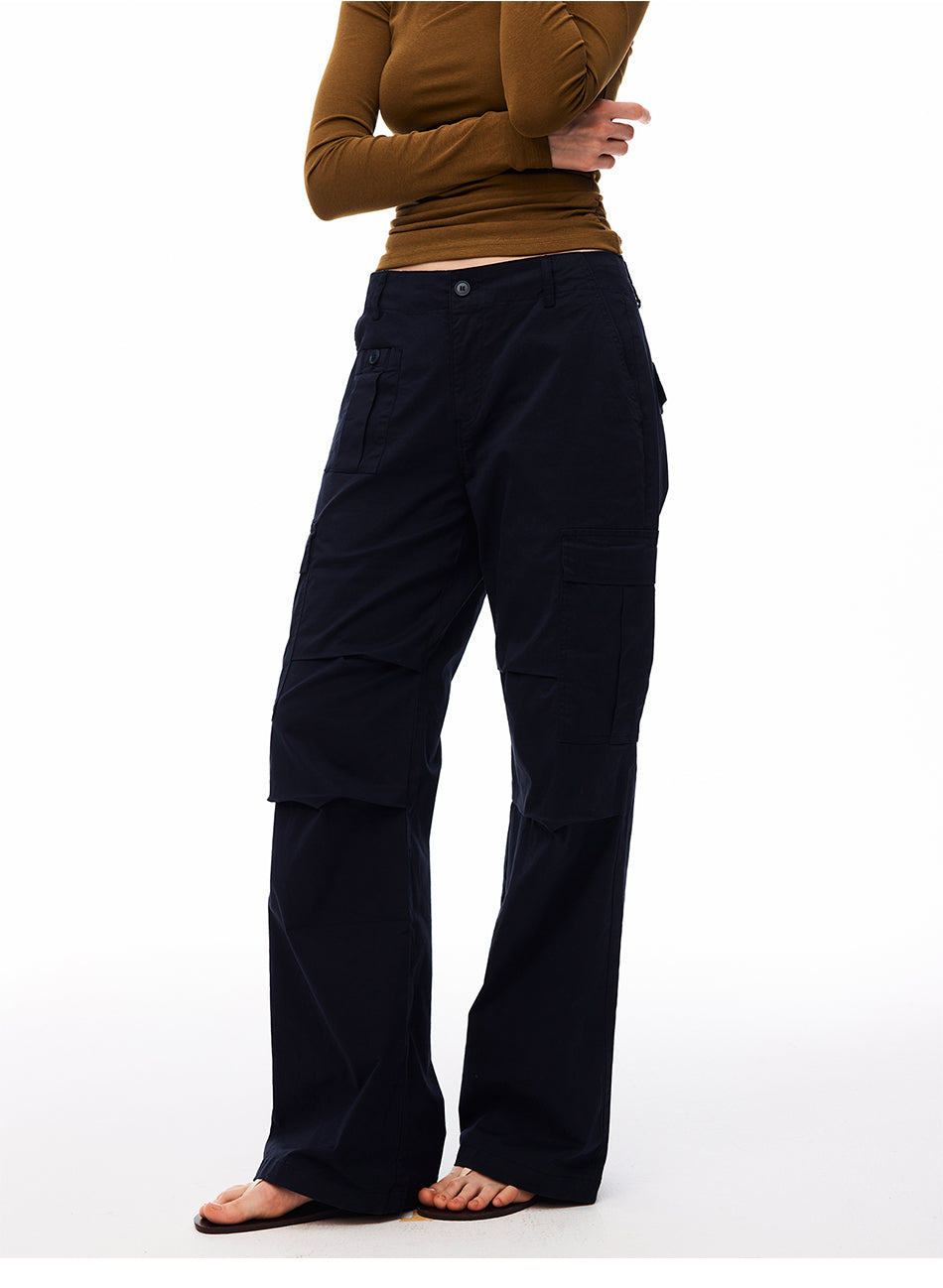 MADWITCH VINTAGE MULTI-POCKET PARACHUTE CARGO PANTS #CN61052