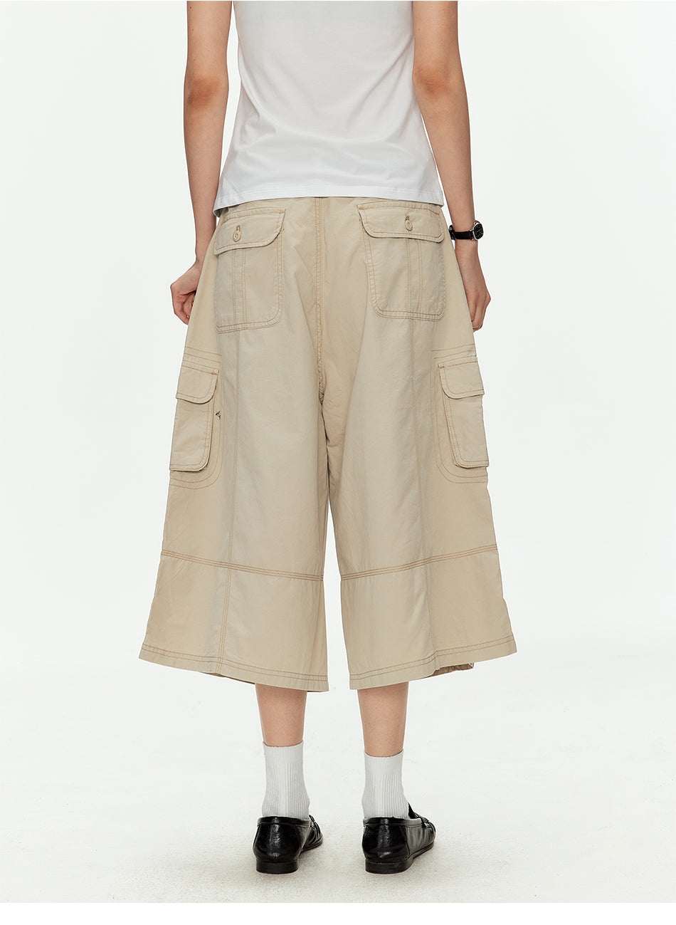 MADWITCH UTILITY CARGO CROP PANTS #CK272D