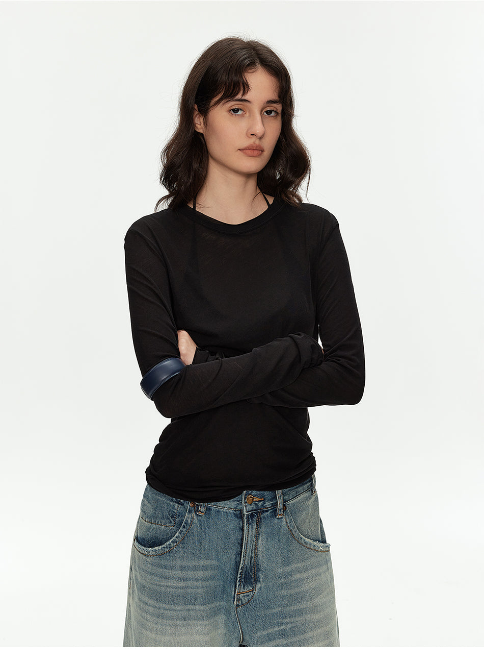 MADWITCH SHEER RELAXED LONG TEE #GPTC126N