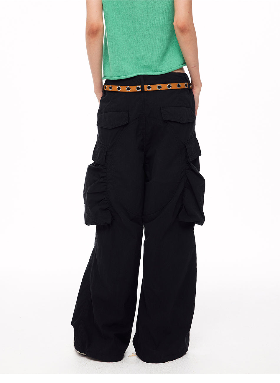 MADWITCH JELLYFISH PLEATED CARGO TROUSERS #A637