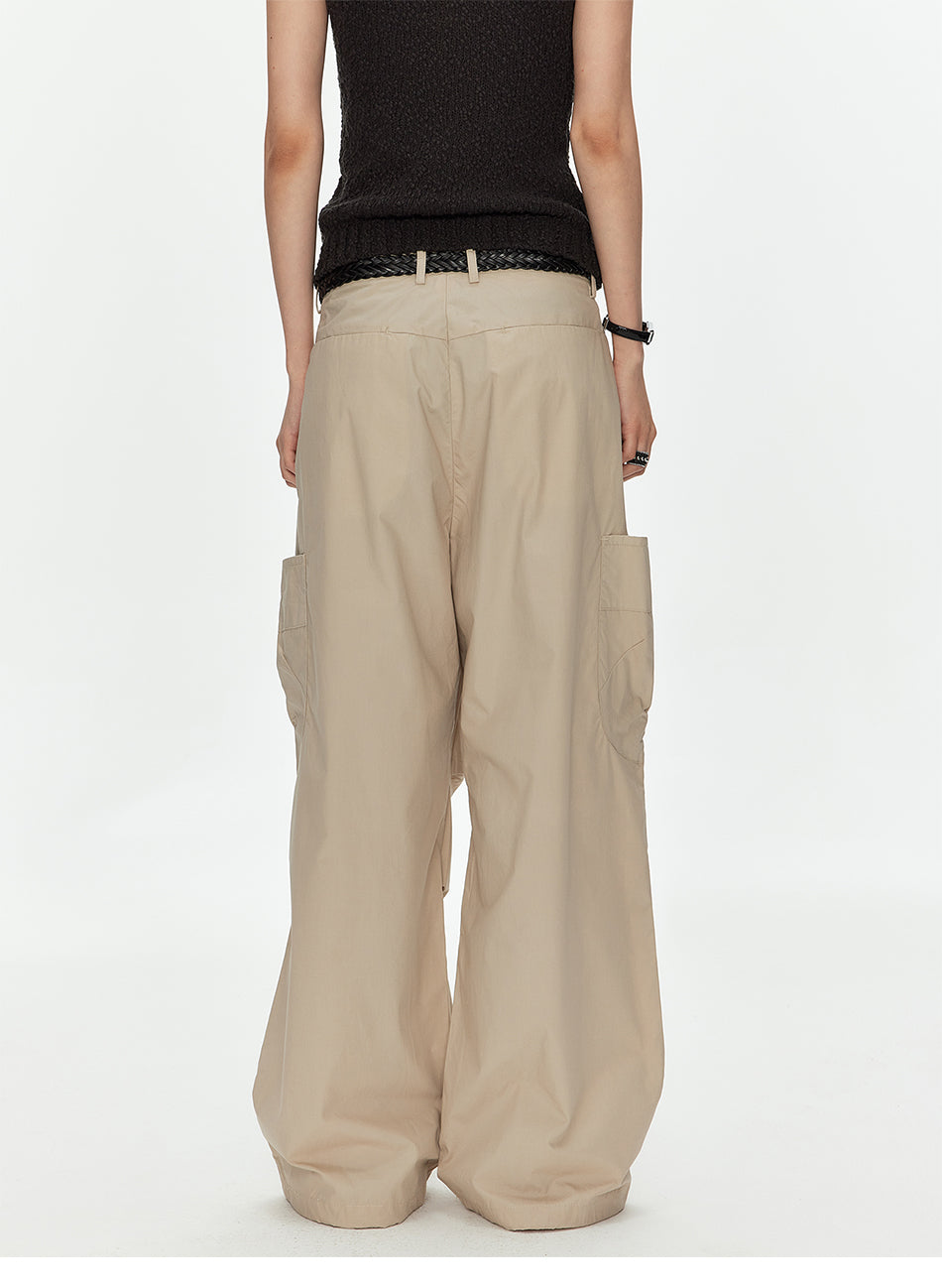 MADWITCH LYCELL BLEND LOOSE CARGO PANTS #CK61015