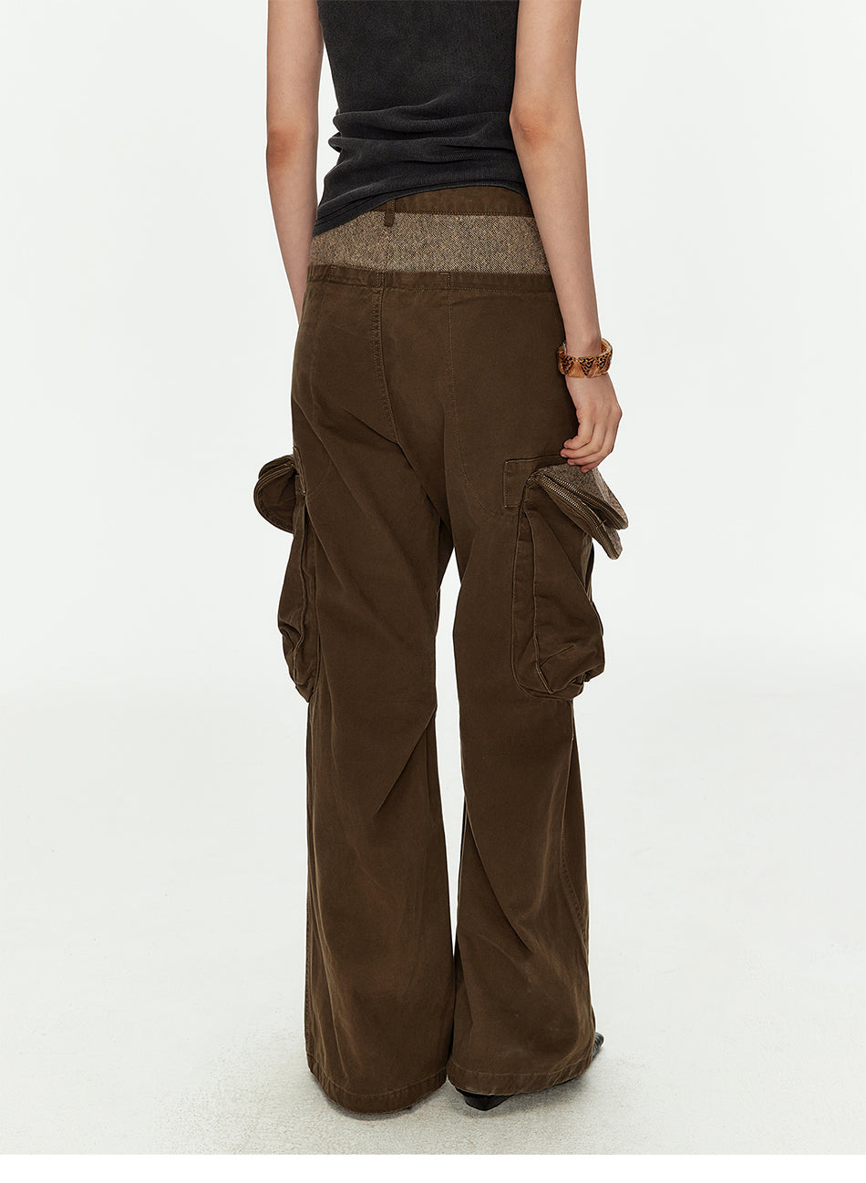 MADWITCH ZIP FLARE CARGO PANTS #CK6997
