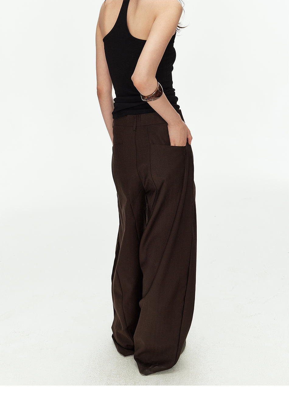 MADWITCH DRAPED WIDE TROUSERS #NR6026