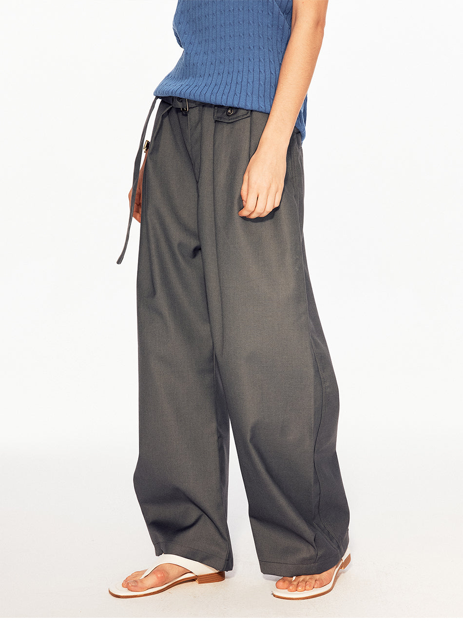 MADWITCH BELTED PLEATED TROUSERS #CK6988