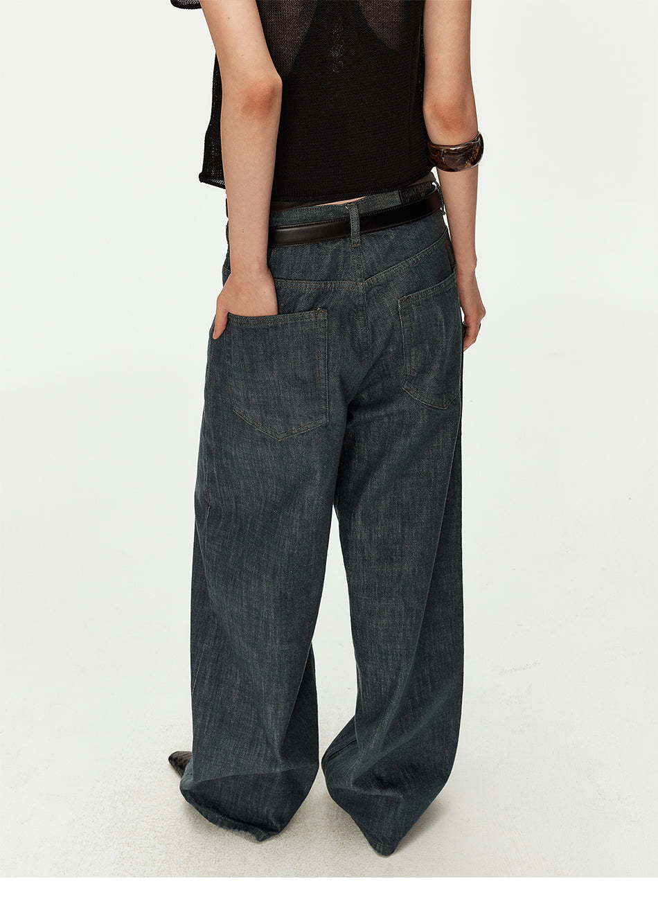 MADWITCH LAKE GREEN BAGGY JEANS #MC2608
