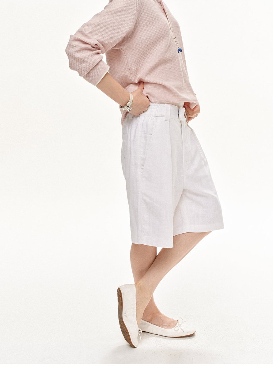 MADWITCH VINTAGE DOUBLE PLEAT SHORTS D061 - MadWitch Store