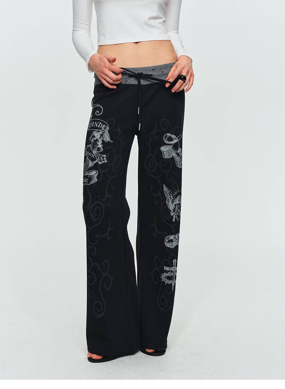 MADWITCH THORN ANGEL STUDDED SWEATPANTS #L2026543