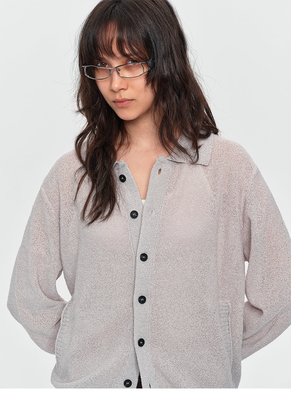 MADWITCH CROPPED SLOUCHY-HOOD KNIT SWEATER #RM32