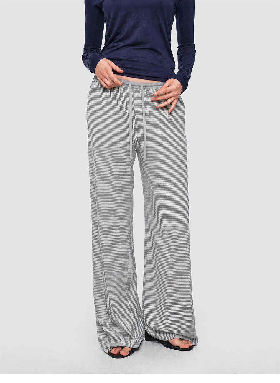 MADWITCH STRIPED LYOCELL WIDE-LEG TROUSERS #CN61103