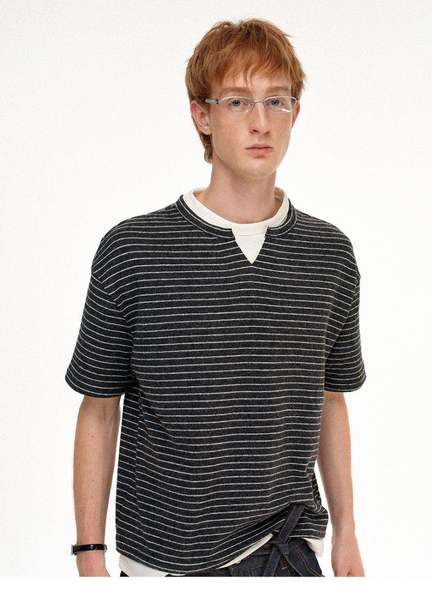 MADWITCH FAUX LAYER STRIPE TEE WP2 - MadWitch Store