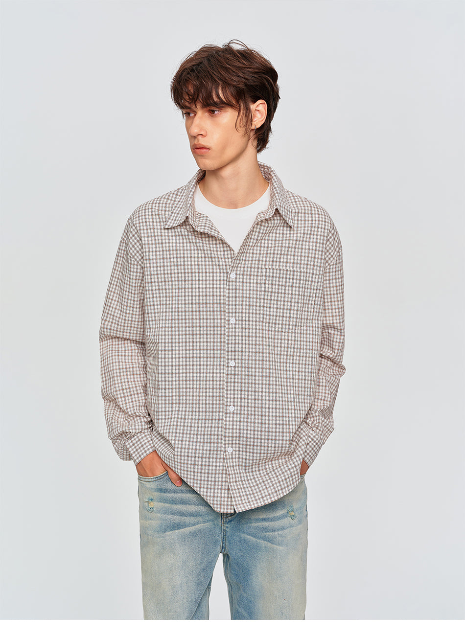 MADWITCH CLASSIC PLAID OVERSIZED SHIRT #AW26916