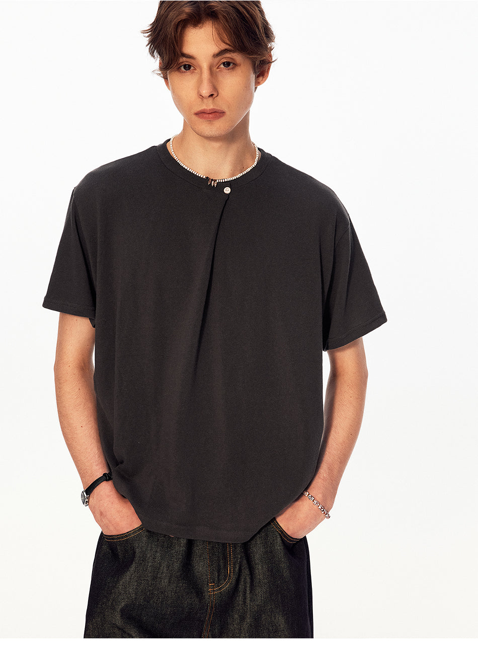 MADWITCH SINGLE BUTTON RELAXED TEE #UTU053