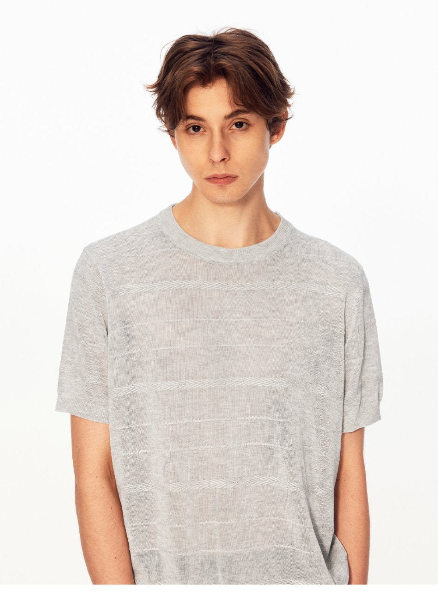 MADWITCH HERITAGE TEXTURED LINEN TEE UTU059 - MadWitch Store