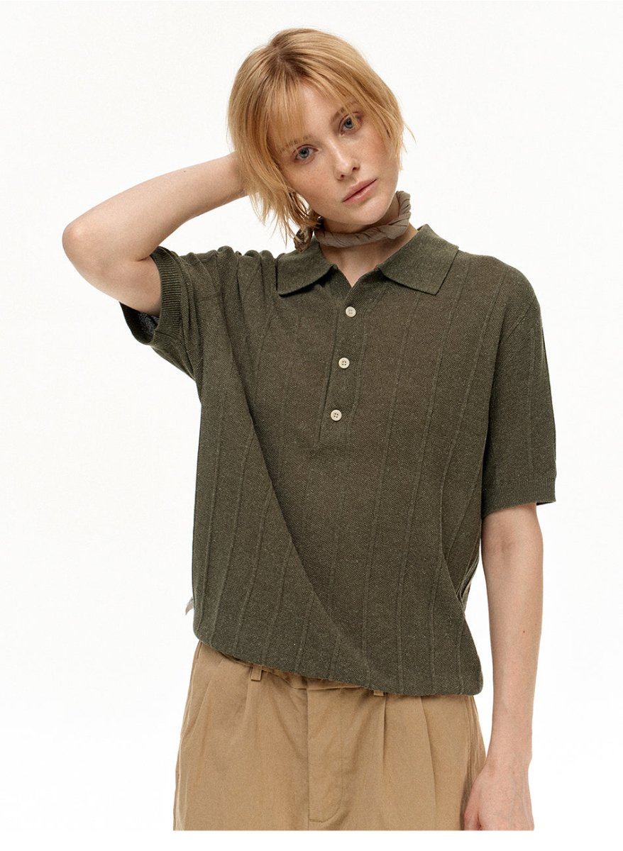 MADWITCH LINEN POLO SHIRT 32607 - MadWitch Store