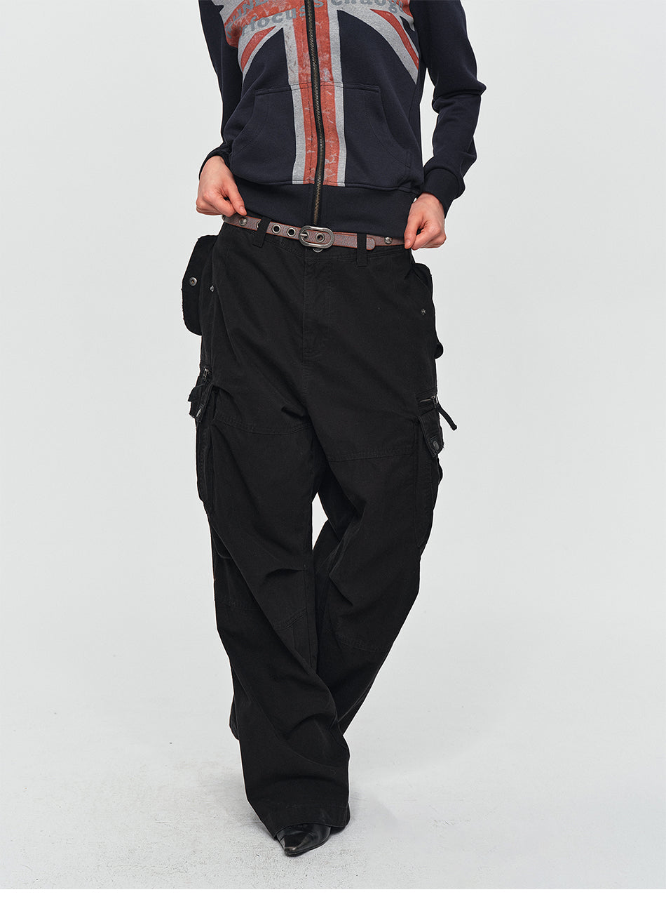 MADWITCH VINTAGE DISTRESSED CARGO PANTS #CK61082