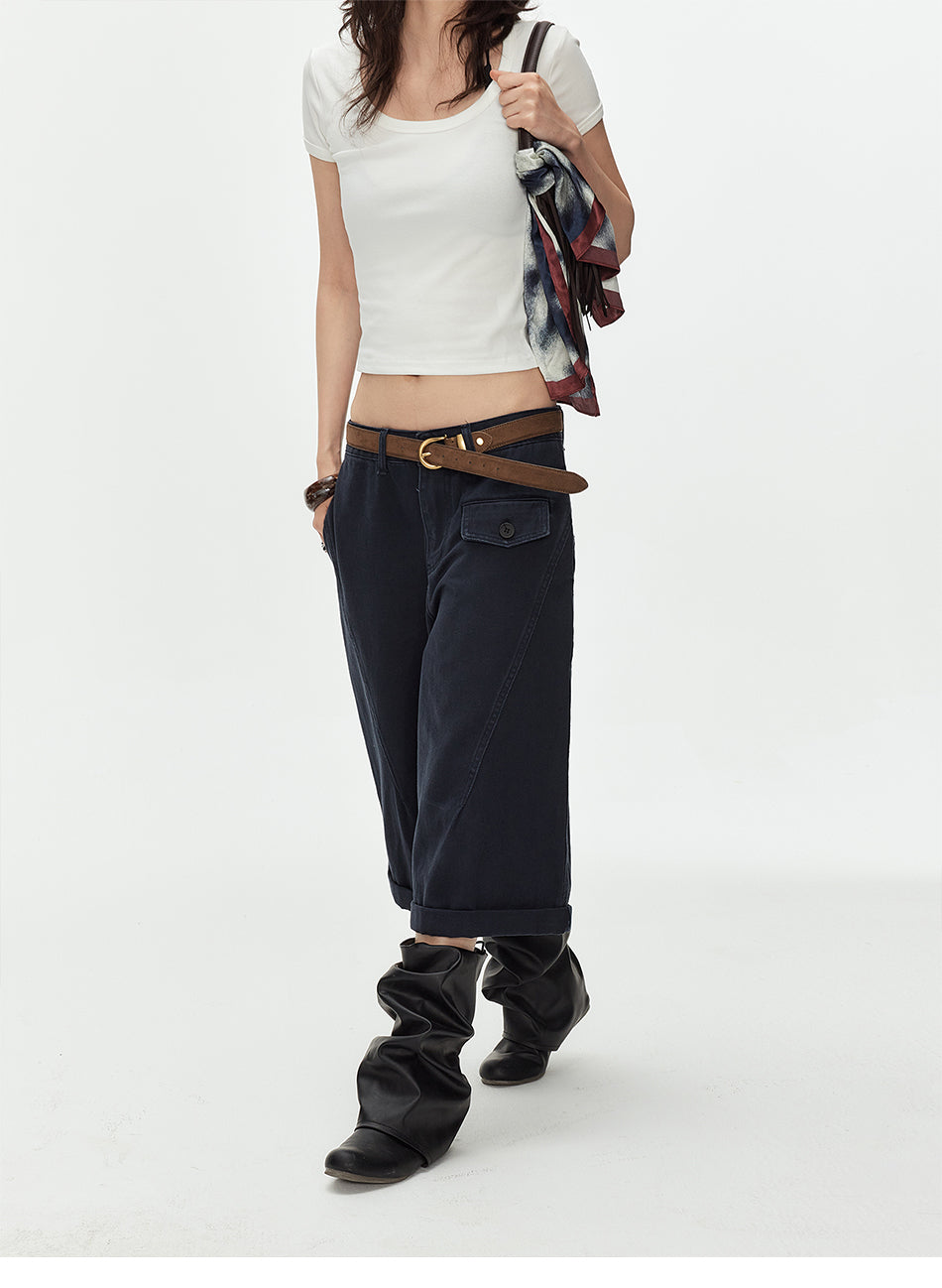 MADWITCH UTILITY CARGO CROP PANTS #WHOA150
