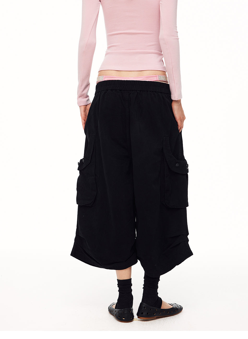 MADWITCH FOLD-OVER MULTI-BUTTON CARGO CAPRIS #H6773