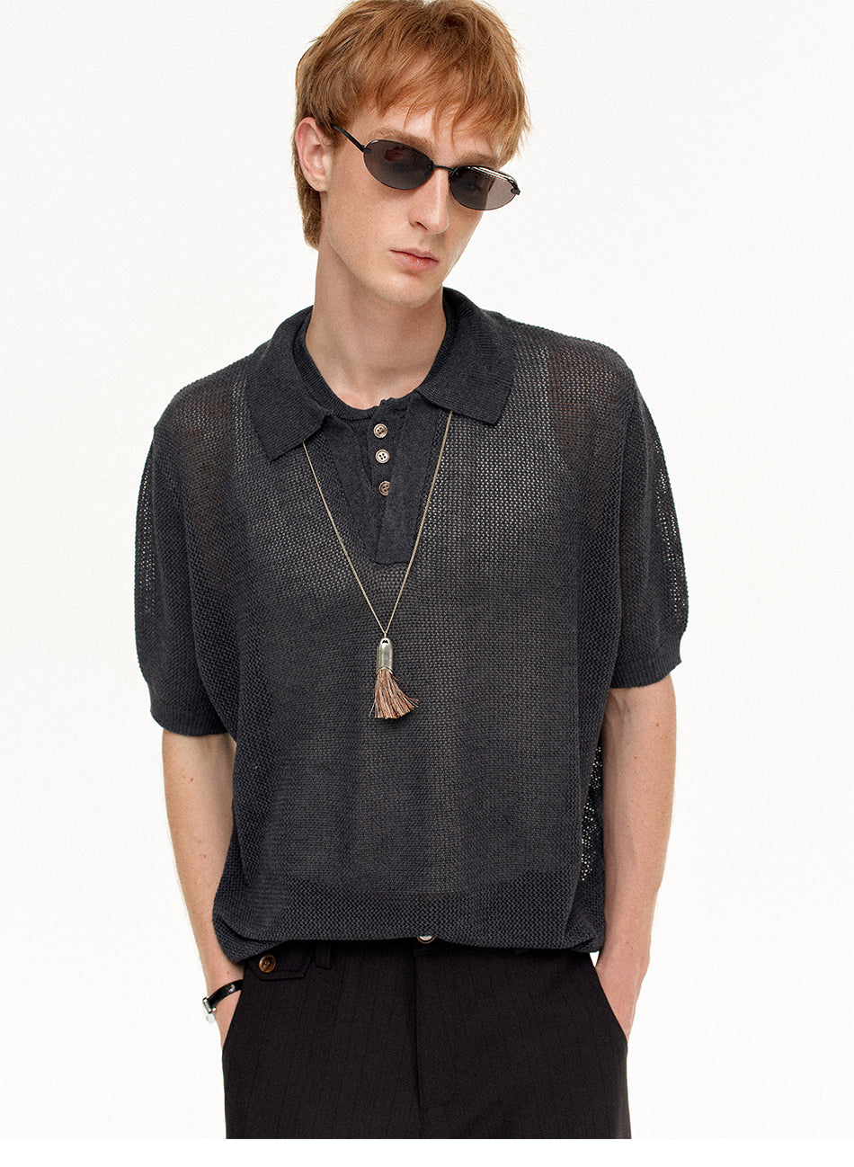 MADWITCH HERITAGE MESH POLO SHIRT #AB1172