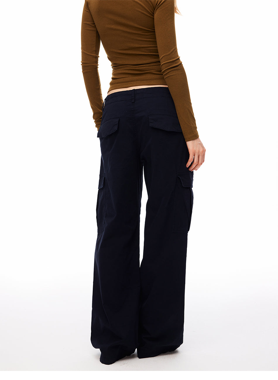 MADWITCH VINTAGE MULTI-POCKET PARACHUTE CARGO PANTS #CN61052