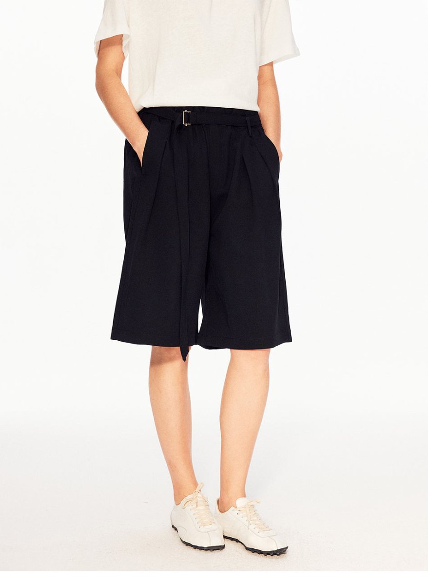 MADWITCH BELTED RELAXED SHORTS C986 - MadWitch Store