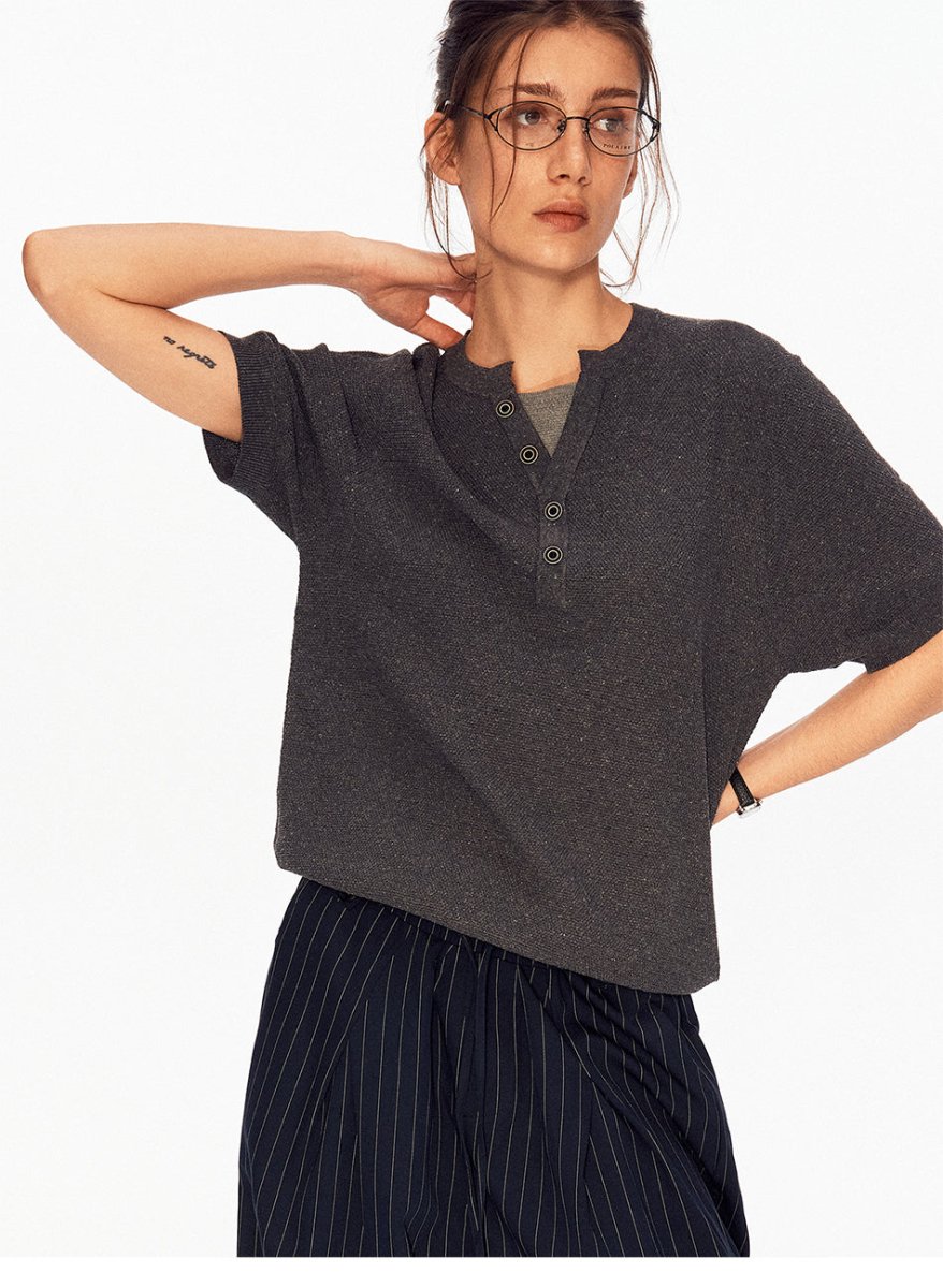 MADWITCH HERITAGE FAUX LAYER KNIT TEE 68635 - MadWitch Store