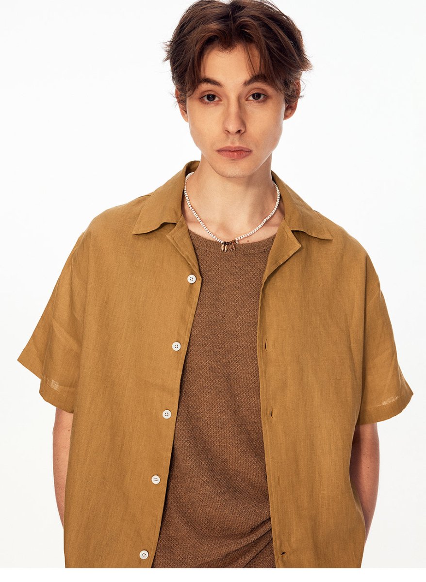 MADWITCH VINTAGE LINEN SEAGULL SHIRT 36510 - MadWitch Store