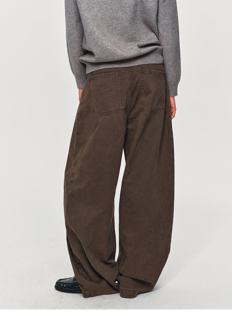 MADWITCH ADJUSTABLE PLEATED WIDE-LEG JEANS #DR6315