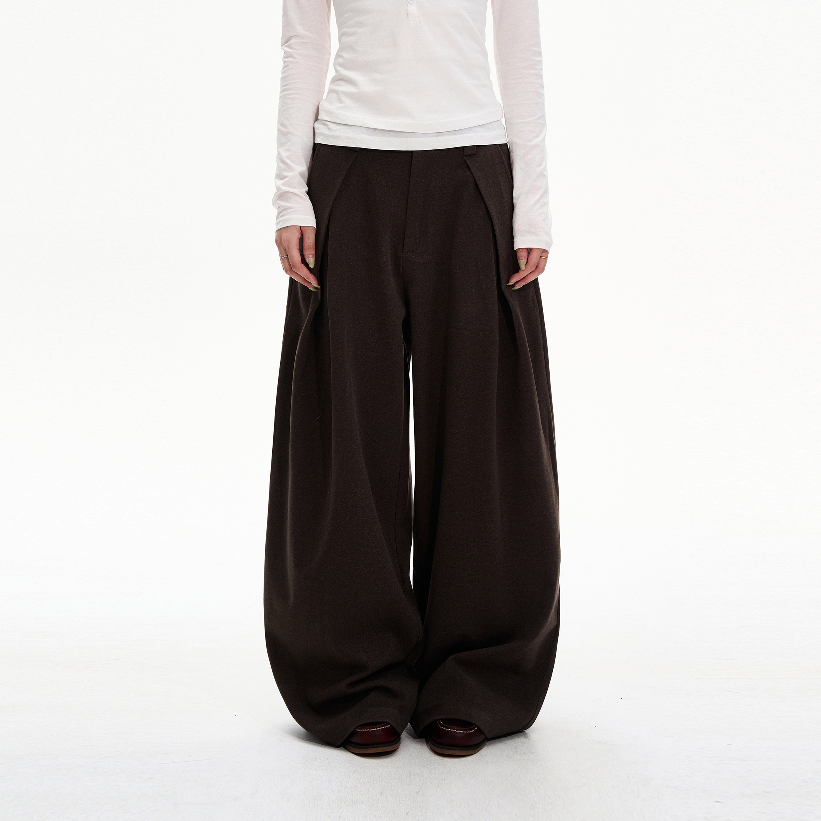 MADWITCH PLEAT DRAPE TROUSERS #UTU038