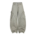 MADWITCH VINTAGE WASHED CURVED CARGO PANTS #K701