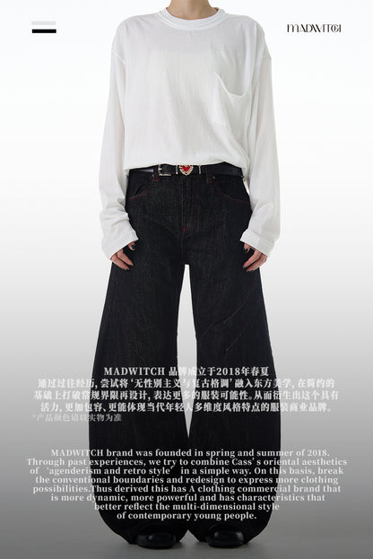 MADWITCH VINTAGE ANKLE-WRAP DENIM #G6697