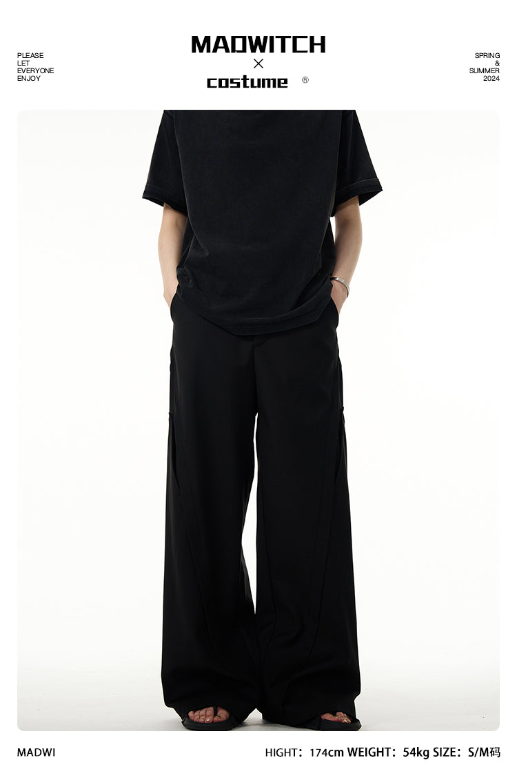 MADWITCH RELAXED-FIT CASUAL PANTS #C8056