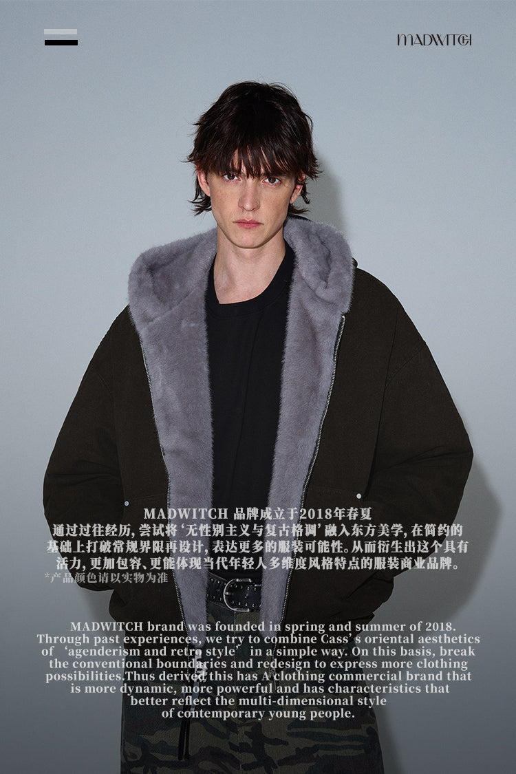 MADWITCH FLEECE-LINED WARM PADDED TOP #SD06