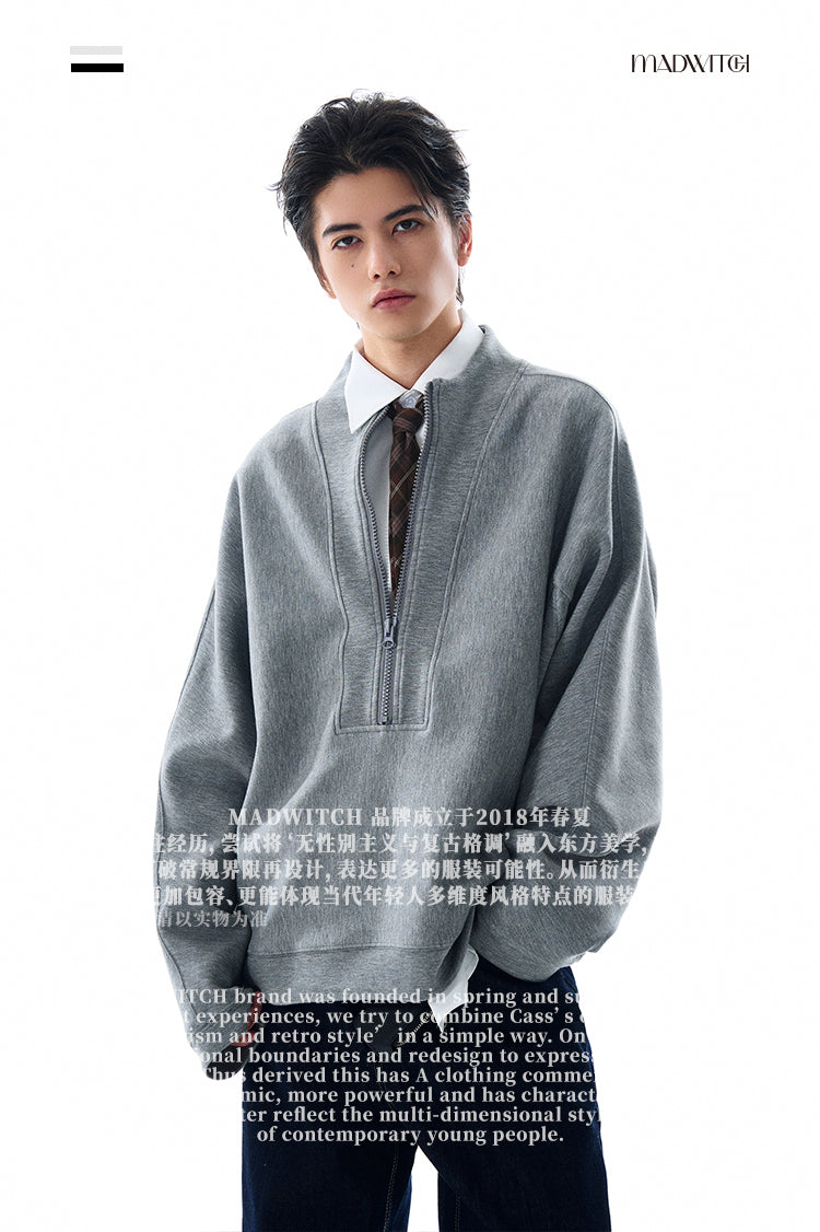MADWITCH ZIP CLEANFIT SWEATSHIRT #L548