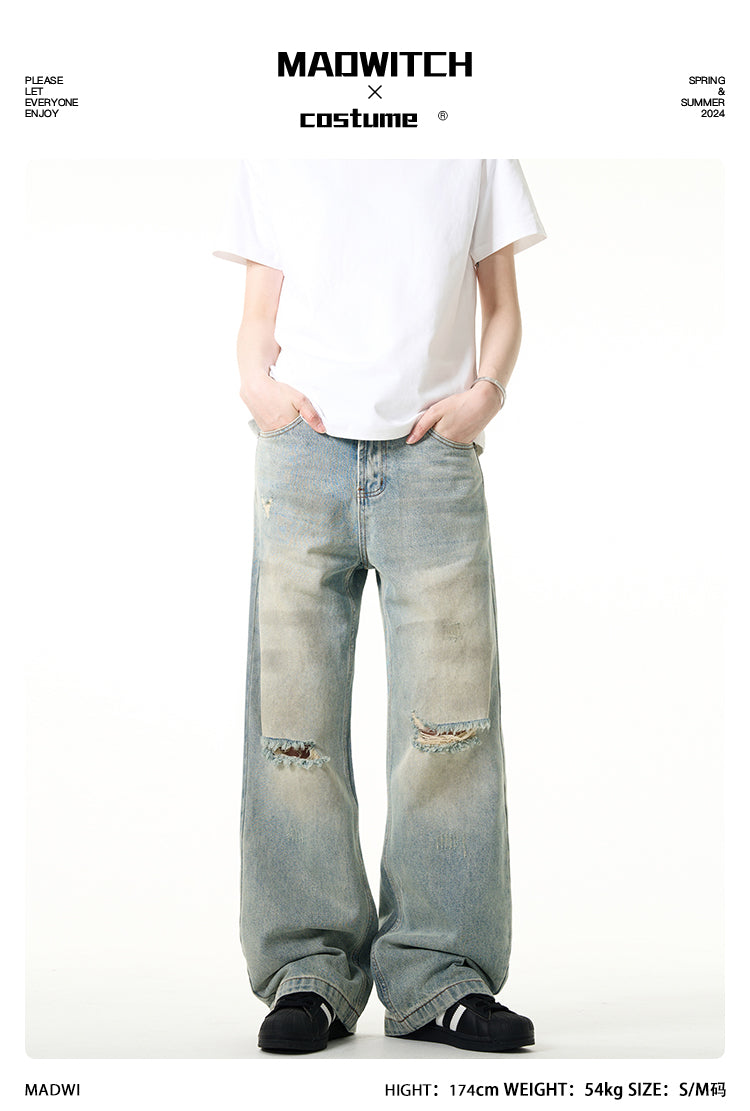 MADWITCH CLASSIC DISTRESSED JEANS #D1591