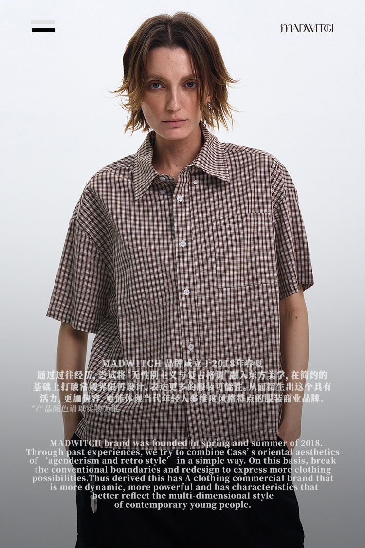 MADWITCH OLD MONEY STYLE SHORT-SLEEVE SHIRT #CR215