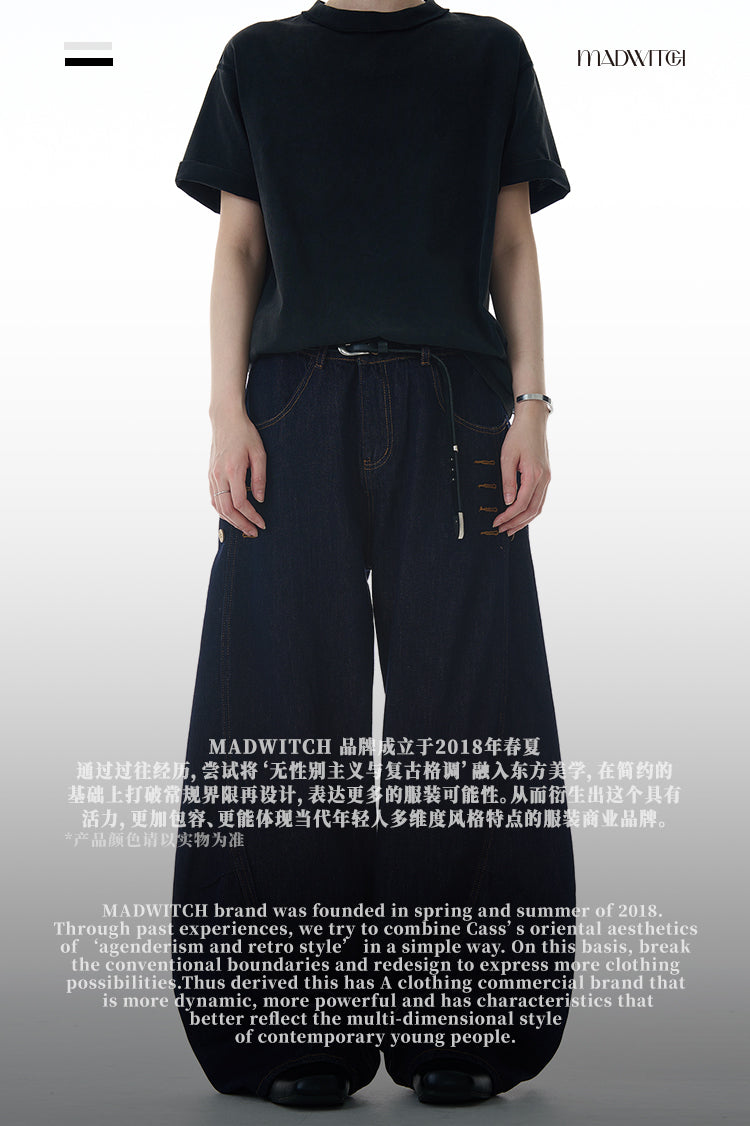 MADWITCH BUCKLED CASUAL JEANS #UTU001