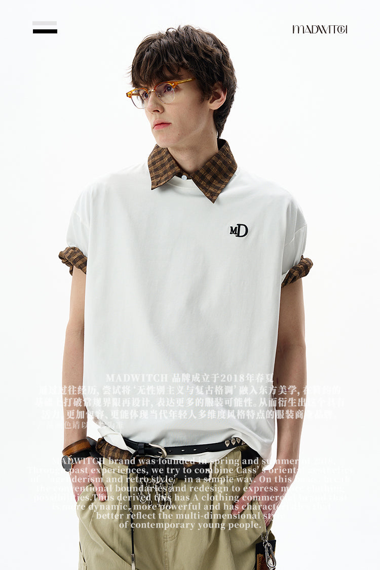 MADWITCH EMBOSSED PRINT TEE #MD4300