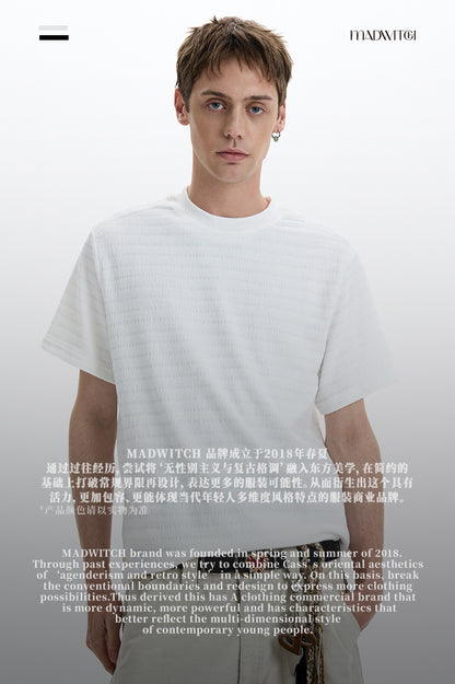 MADWITCH KNIT SHORT SLEEVE TEE #25050