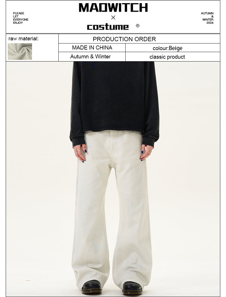 MADWITCH TIE-DYE WASHED DENIM PANTS #G6451