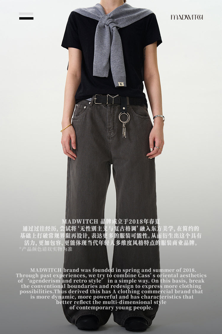 MADWITCH WASHED VINTAGE DENIM JEANS #WHOA064