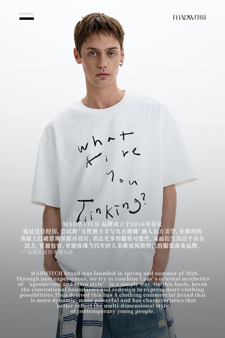 MADWITCH HAND DRAWN GRAPHIC TEE #UT007