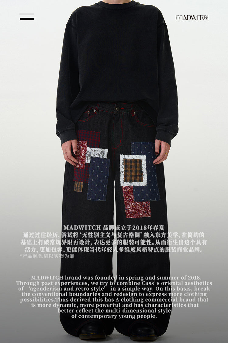 MADWITCH PATCHWORK ORIGINAL DENIM JEANS #WHOA077