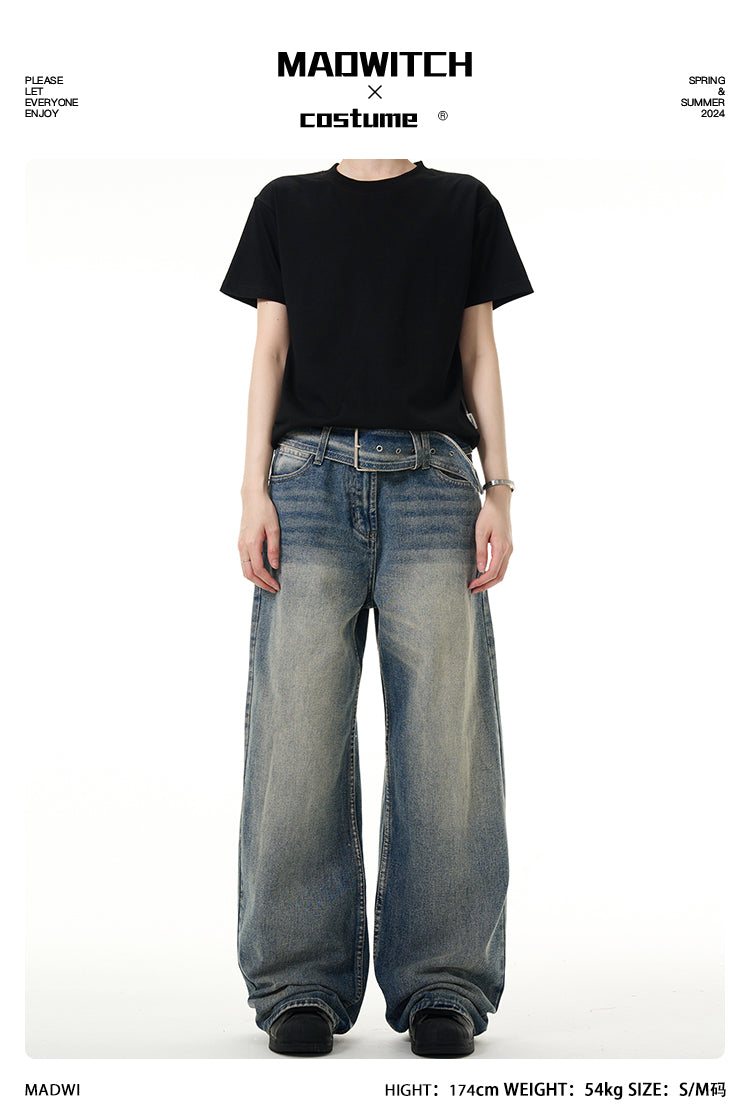 MADWITCH WASHED RETRO JEANS #DCG6356