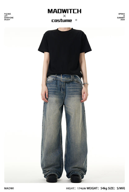 MADWITCH WASHED RETRO JEANS #DCG6356